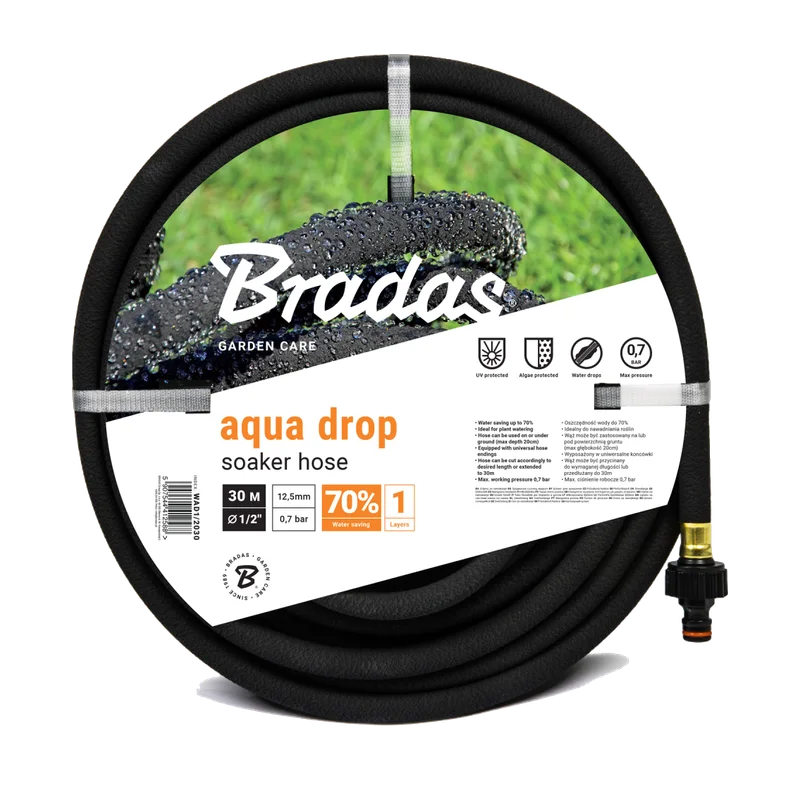 Bradas AQUA-DROP druppelslang 1/2" 30 m – voor lange rijen