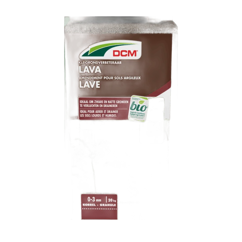 DCM Kleigrondverbeteraar Lava – lavakorrels voor zware grond, 20 kg