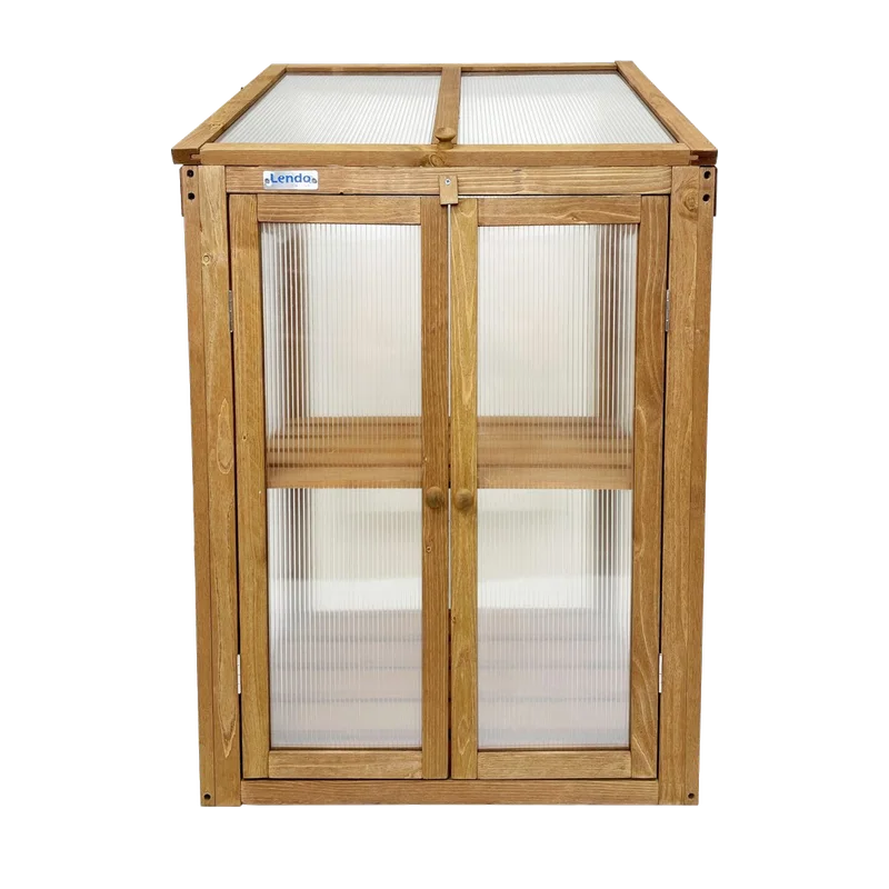 Lendo Online Kweekkas vurenhout – 60 x 49 x 97,5 cm, bruin