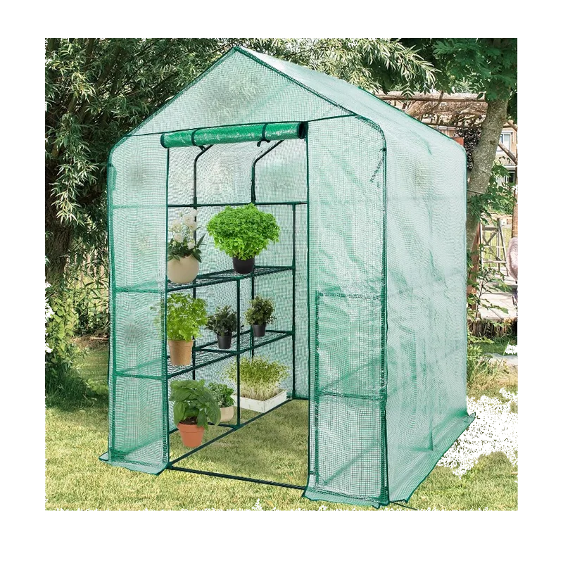 Lendo Online Tuinkas met folie – 143 x 143 x 195 cm, groen