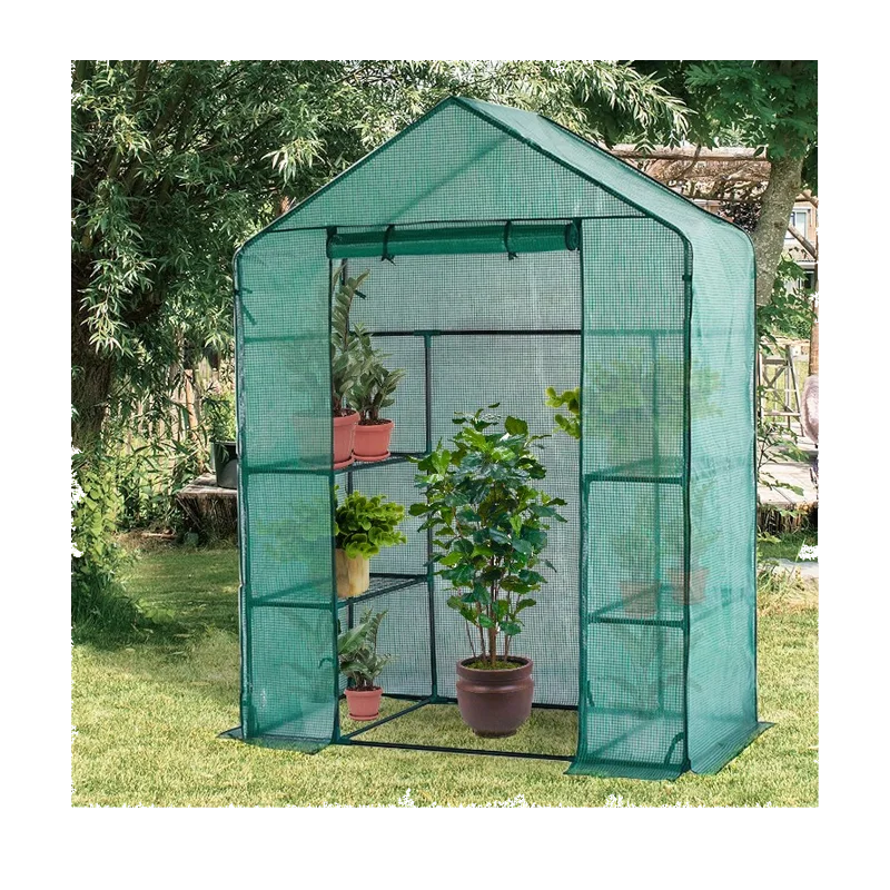 Lendo Online Tuinkas met folie – 143 x 73 x 195 cm, groen