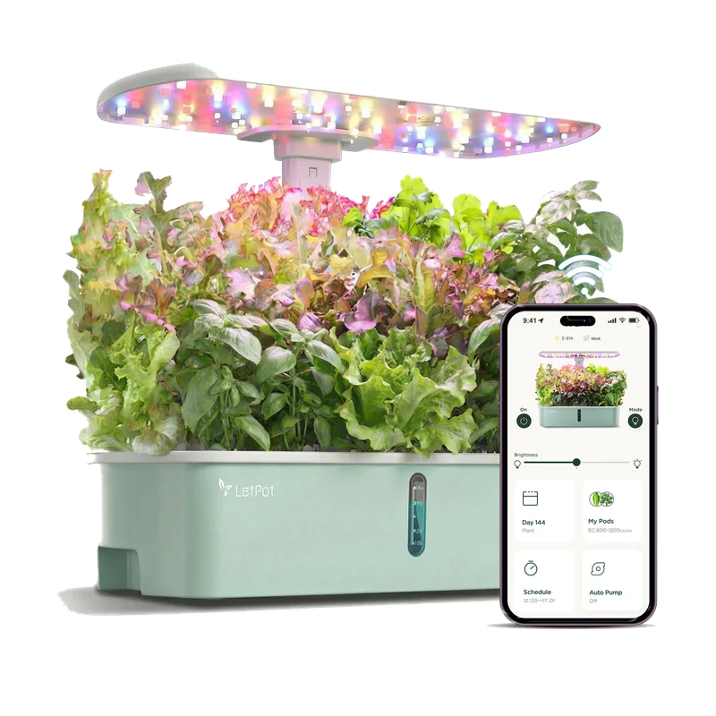 LetPot Air hydrocultuur 10 pods – groen, met app en kweeklamp