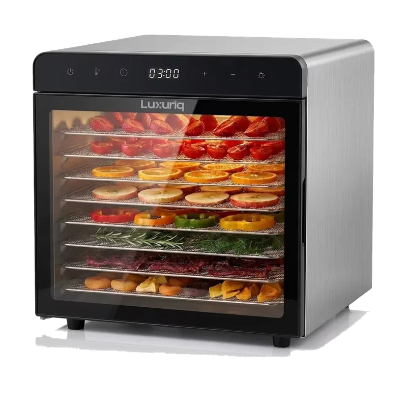 Luxuriq Voedseldroger 8 laags – SS-08DC, 30 tot 85 °C