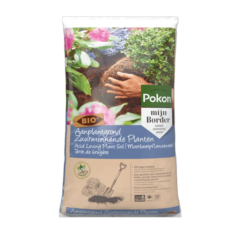 Pokon Bio Aanplantgrond Zuurminnende Planten – 30 liter