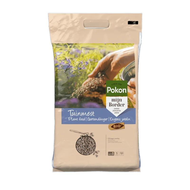 Pokon Bio Tuinmest – 5 kg, voeding voor 120 dagen