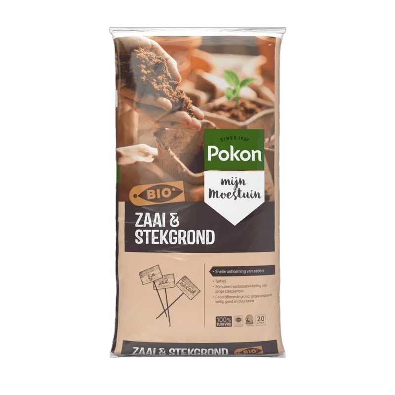 Pokon Bio Zaai & Stekgrond – turfvrij, 20 liter