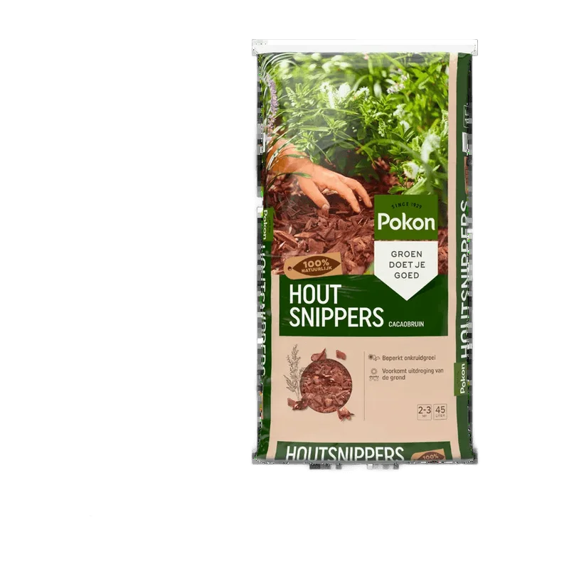 Pokon Houtsnippers Cacaobruin – gekleurd hout, 45 liter