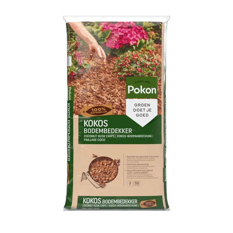 Pokon Kokos Bodembedekker – grove kokossnippers, 50 liter