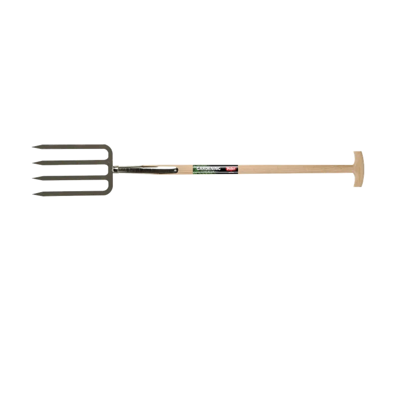 Polet Spitvork 4 tanden – essen T-steel 95 cm