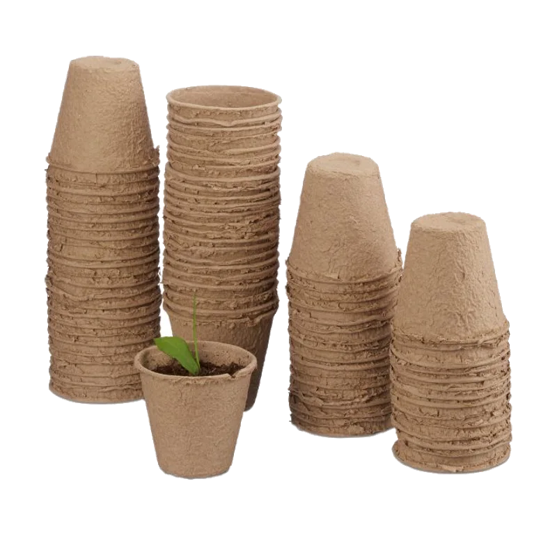 Relaxdays Kweekpotjes afbreekbaar – 240 stuks, Ø 6 cm
