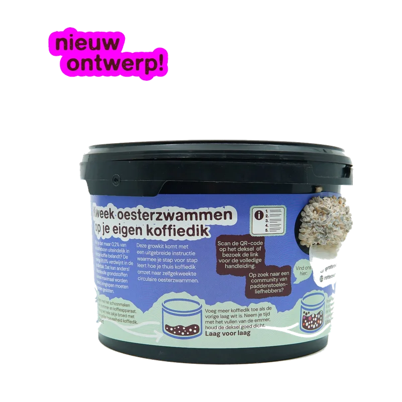 rotterzwam Growkit Oesterzwammen – kweken op eigen koffiedik