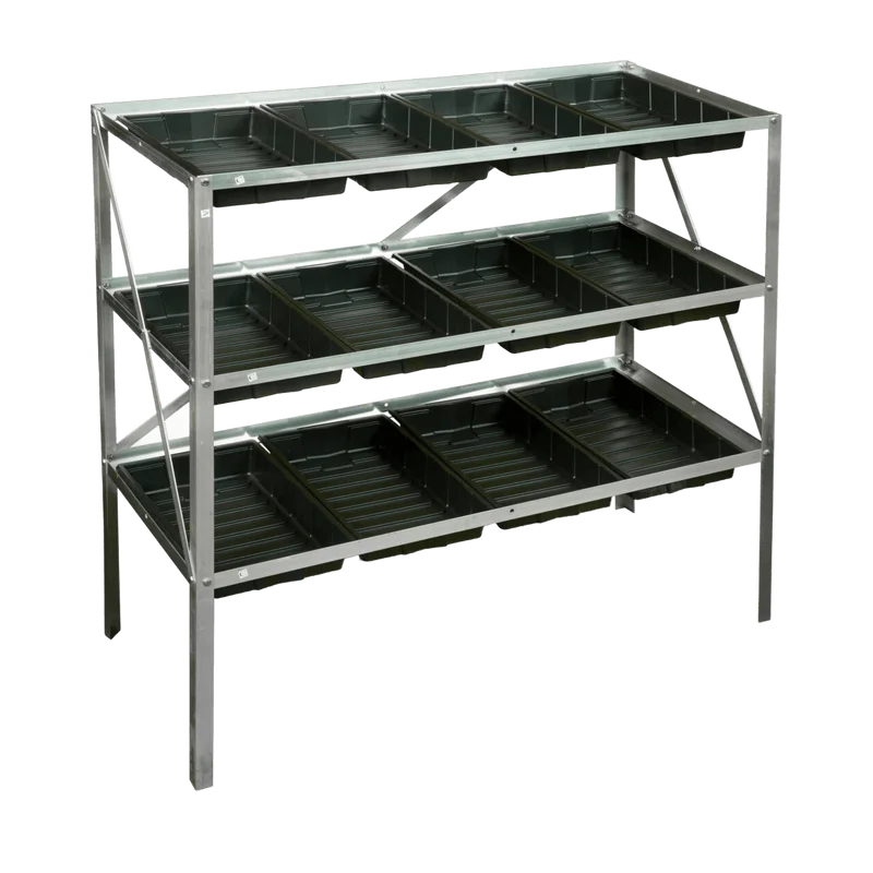 Royal Well Grow Rack 12 – kweekrek met 12 zaaibakjes, aluminium