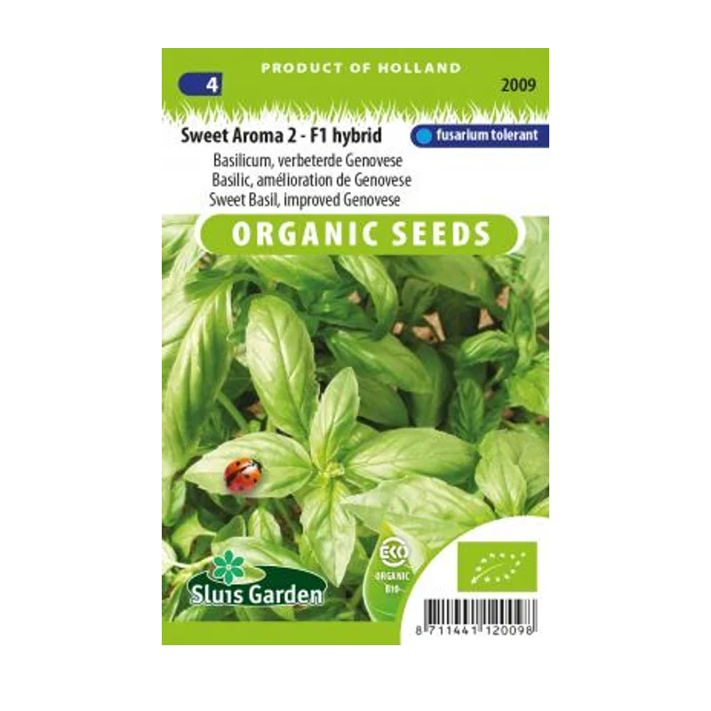 Sluis Garden Basilicum Sweet Aroma 2 – biologische Genovese