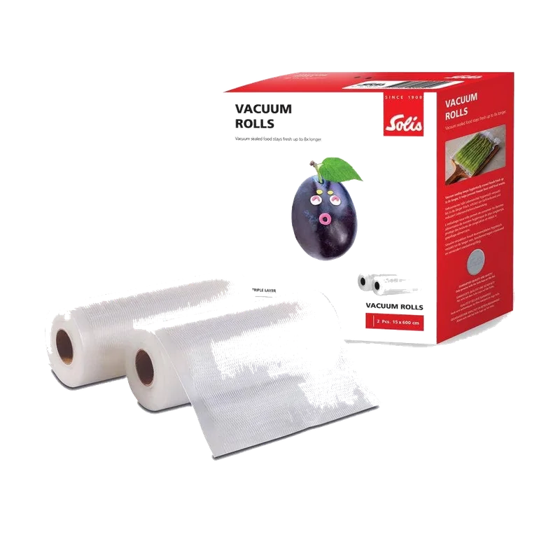 Solis vacuümrollen 15 x 600 cm – 2 rollen van 15 cm breed