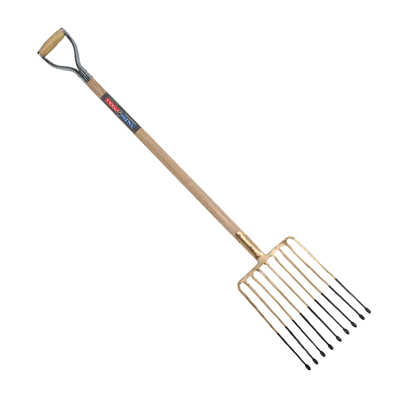Talen Tools Aardappelvork 9 tanden – essenhouten steel 85 cm