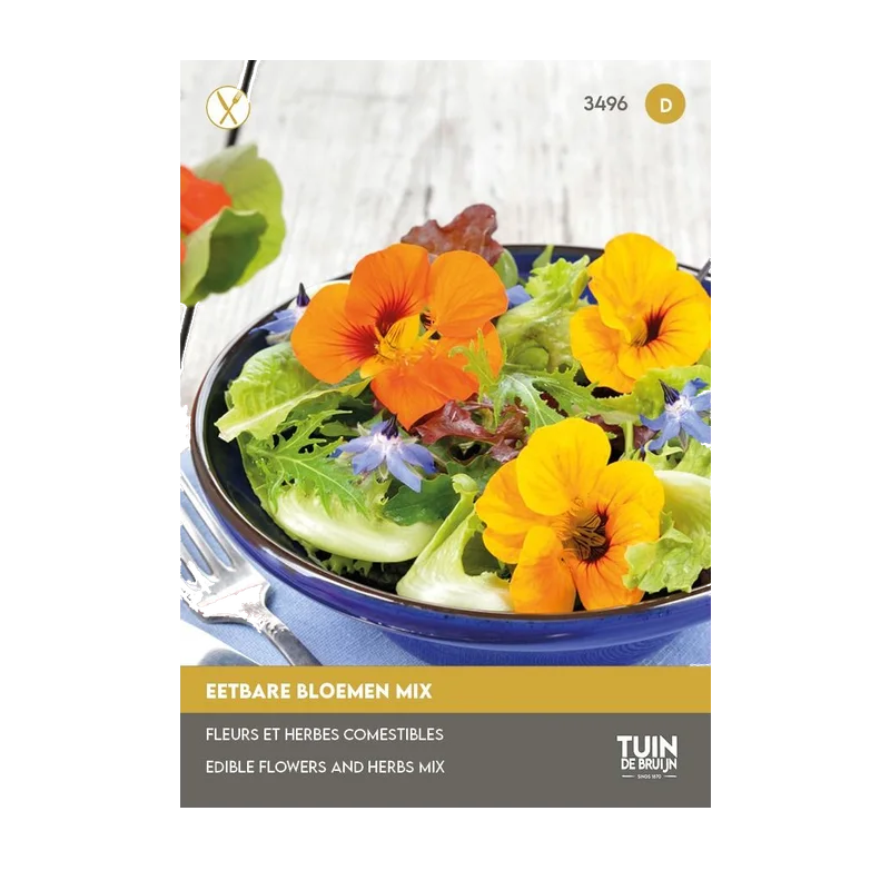 Tuin de Bruijn Eetbare bloemen mix – 5 gram, ca. 5 m²