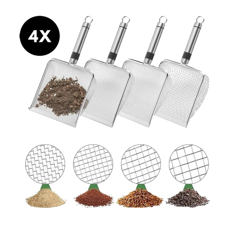 Ultiluxe Tuinzeef met handvat – set van 4