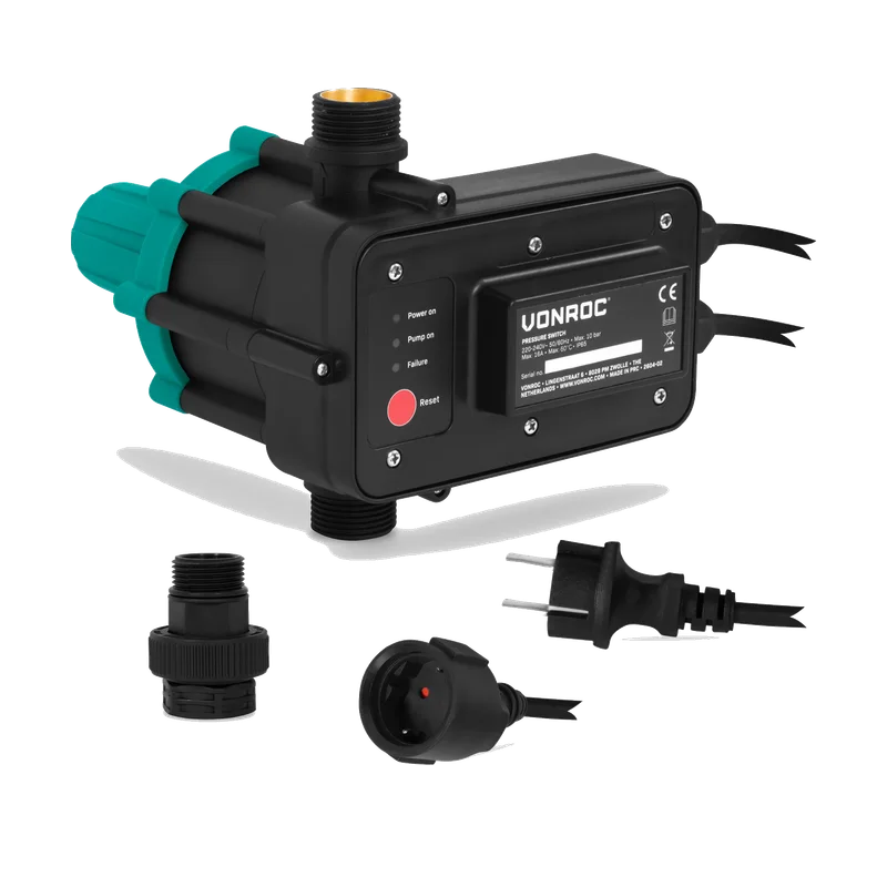 VONROC Drukschakelaar GP857AA – plug & play, max. 16A